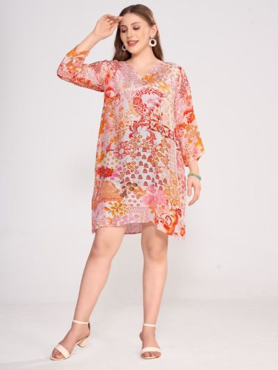 Tunic in ornament print