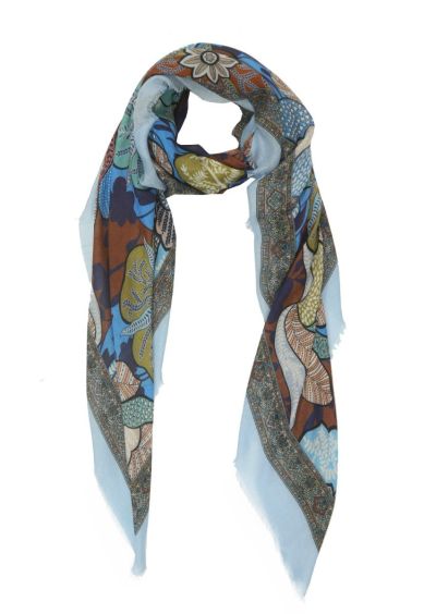 Squared scarf with vintage colors