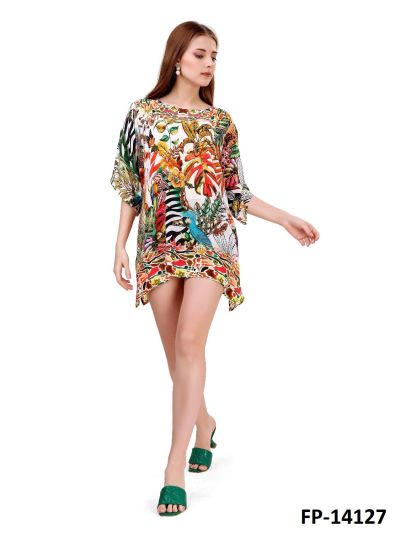Tunic with jungle print
