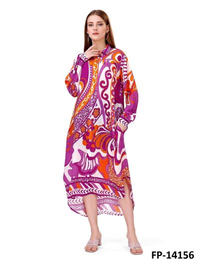 Longblouse in pink vintage