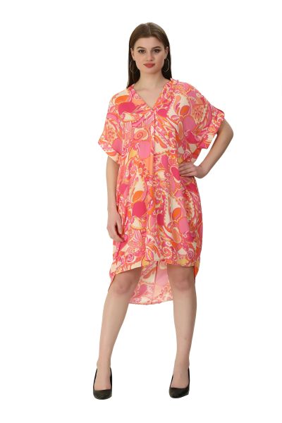 Wide dress with Ornament Design